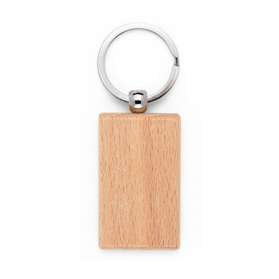 STEWIE. Rectangular keyring in beech wood